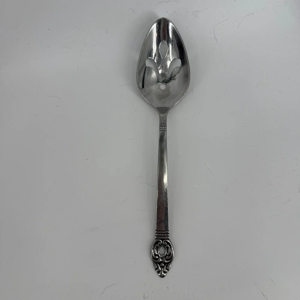 Oneida Danish Court Stainless Serving Spoon Tablespoon Flatware Silverware‎
